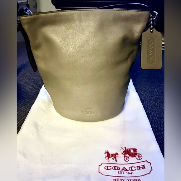 Vintage Coach Bleecker Penny Crossbody Bag in Rare Taupe Color - Picture 4 of 4